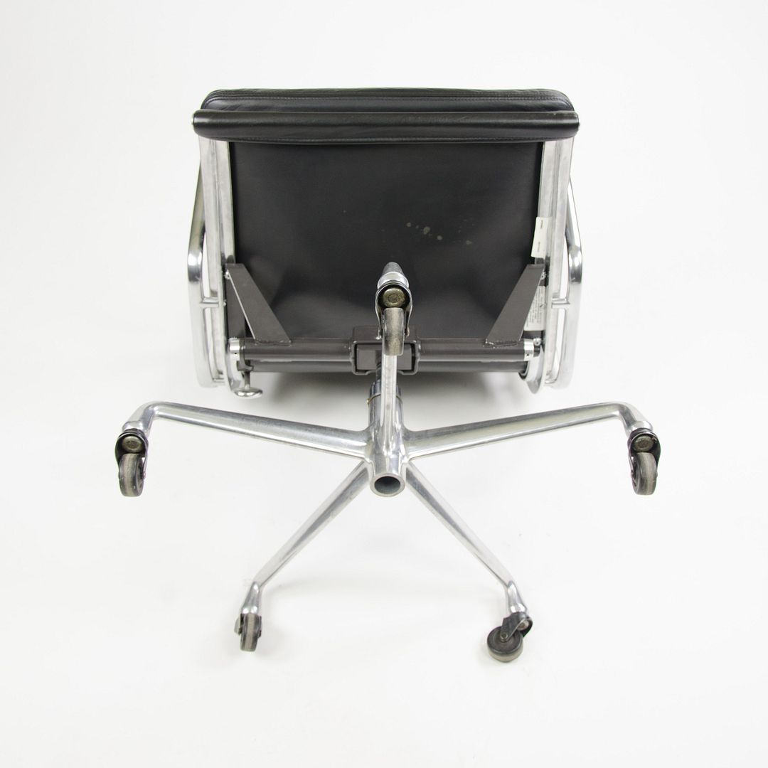 2006 Eames Soft Pad Management Chair by Charles and Ray Eames for Herman Miller in Black Leather 12+ Available