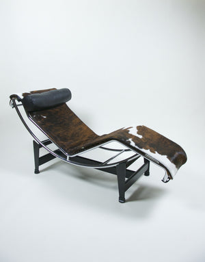 SOLD Cassina Le Corbusier LC4 Cowhide Lounge Chair