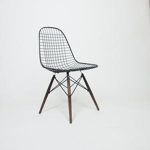 SOLD Early 1950's Herman Miller Eames DKW Dowel Wire Chairs Original Pair