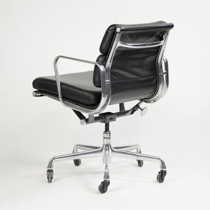 SOLD 2012 Eames Soft Pad Management Chair by Charles and Ray Eames for Herman Miller in Black Leather 6+ Available