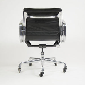 SOLD 2012 Eames Soft Pad Management Chair by Charles and Ray Eames for Herman Miller in Black Leather 6+ Available