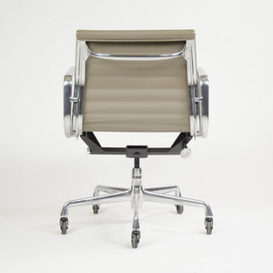 SOLD Eames Herman Miller Aluminum Group Executive Chairs Tan Leather 2000's 2x Avail
