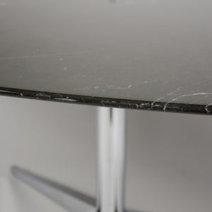 SOLD Florence Knoll 78 in Black Marble Dining Conference Table 2007 2x Available