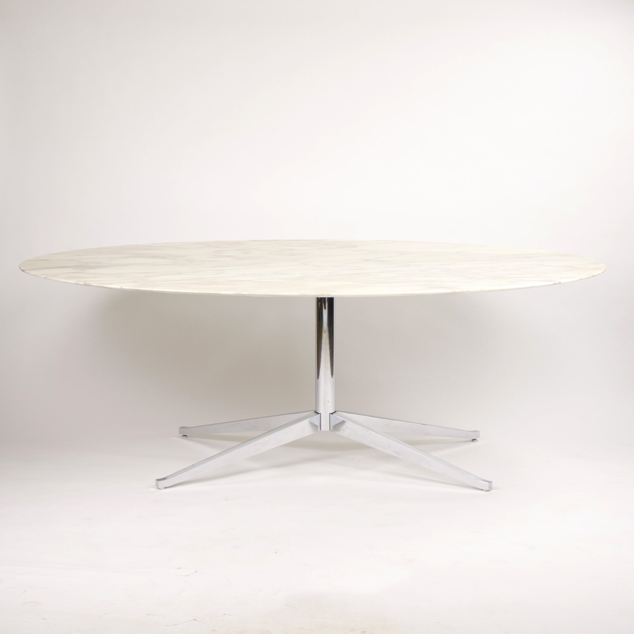 2007 Florence Knoll 78 in Calacatta Marble Dining Conference Table 2x Available