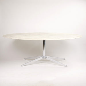 2007 Florence Knoll 78 in Calacatta Marble Dining Conference Table 2x Available