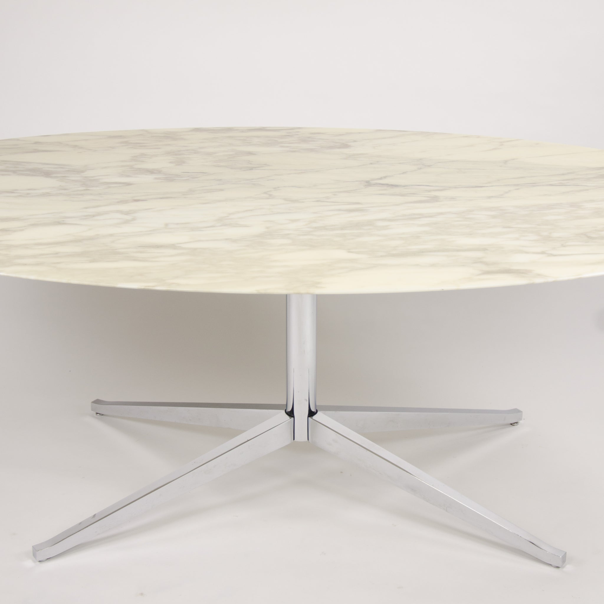 2007 Florence Knoll 78 in Calacatta Marble Dining Conference Table 2x Available