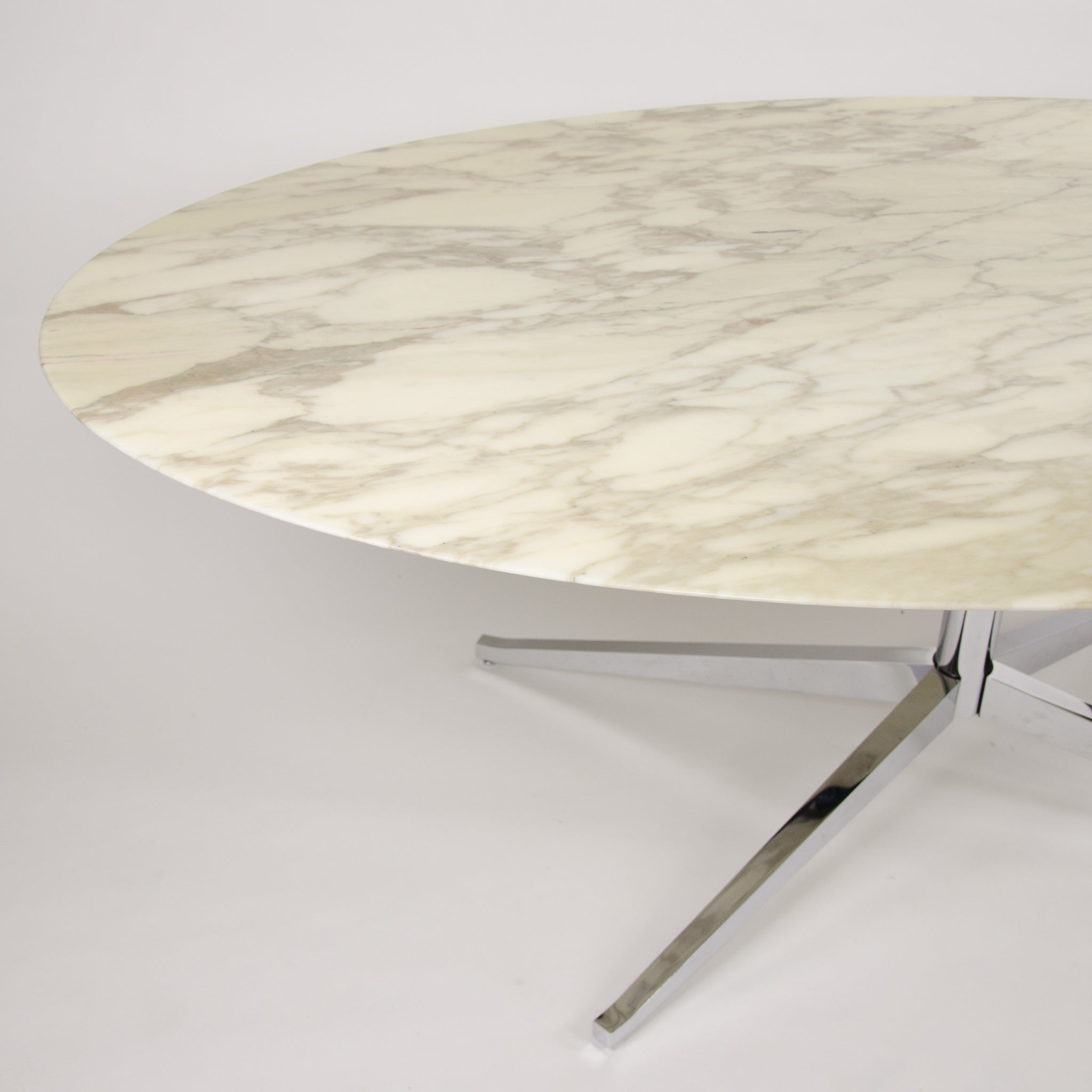 2007 Florence Knoll 78 in Calacatta Marble Dining Conference Table 2x Available