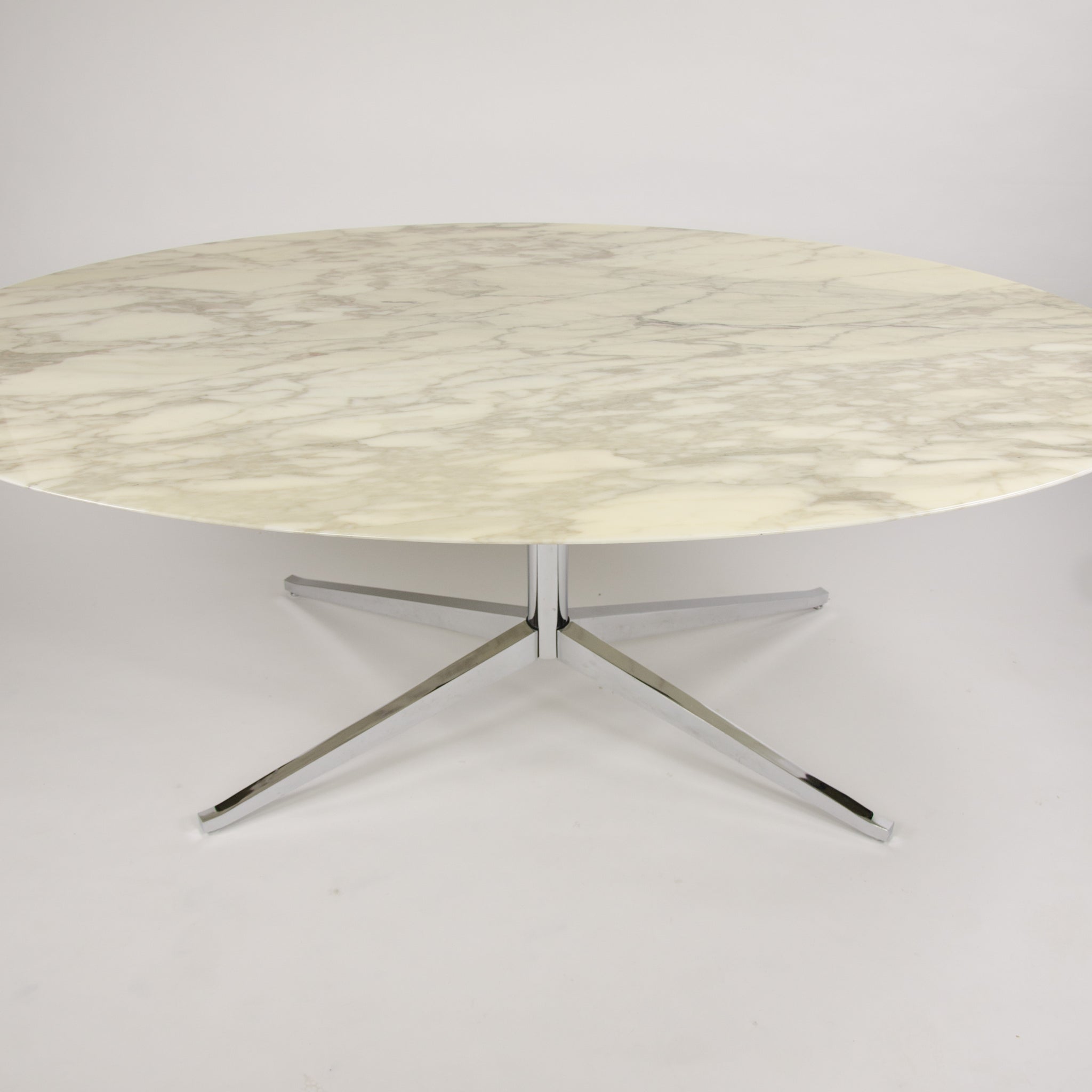 2007 Florence Knoll 78 in Calacatta Marble Dining Conference Table 1x Available