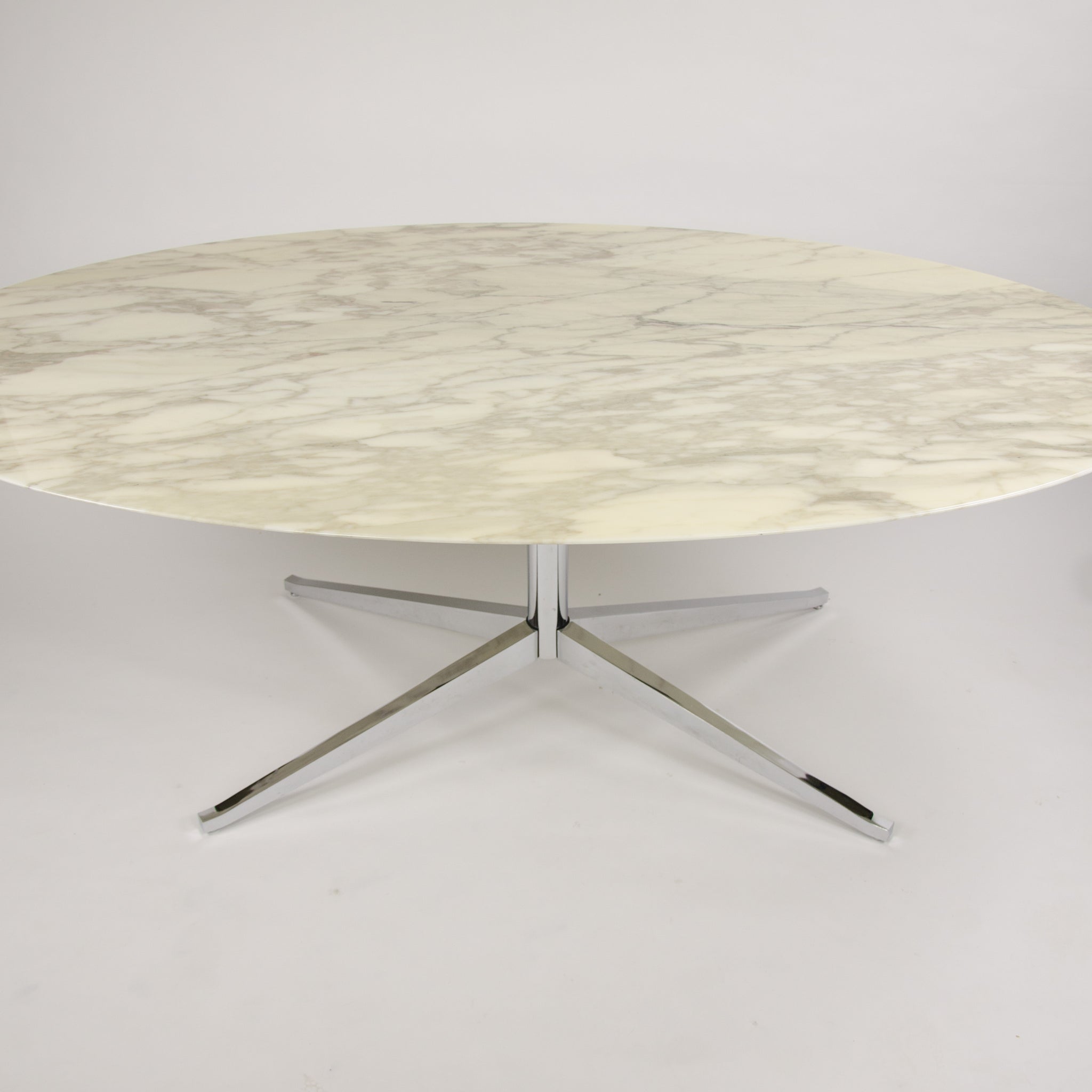 2007 Florence Knoll 78 in Calacatta Marble Dining Conference Table 2x Available