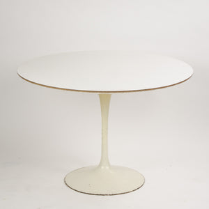 SOLD Eero Saarinen For Knoll 42 Inch Tulip Cafe / Dining Table Marked 1960's