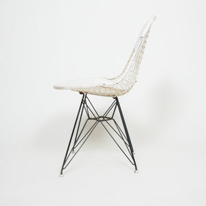 SOLD Eames Set of 4 DKR Herman Miller Wire Eiffel Tower Bikini Chairs White