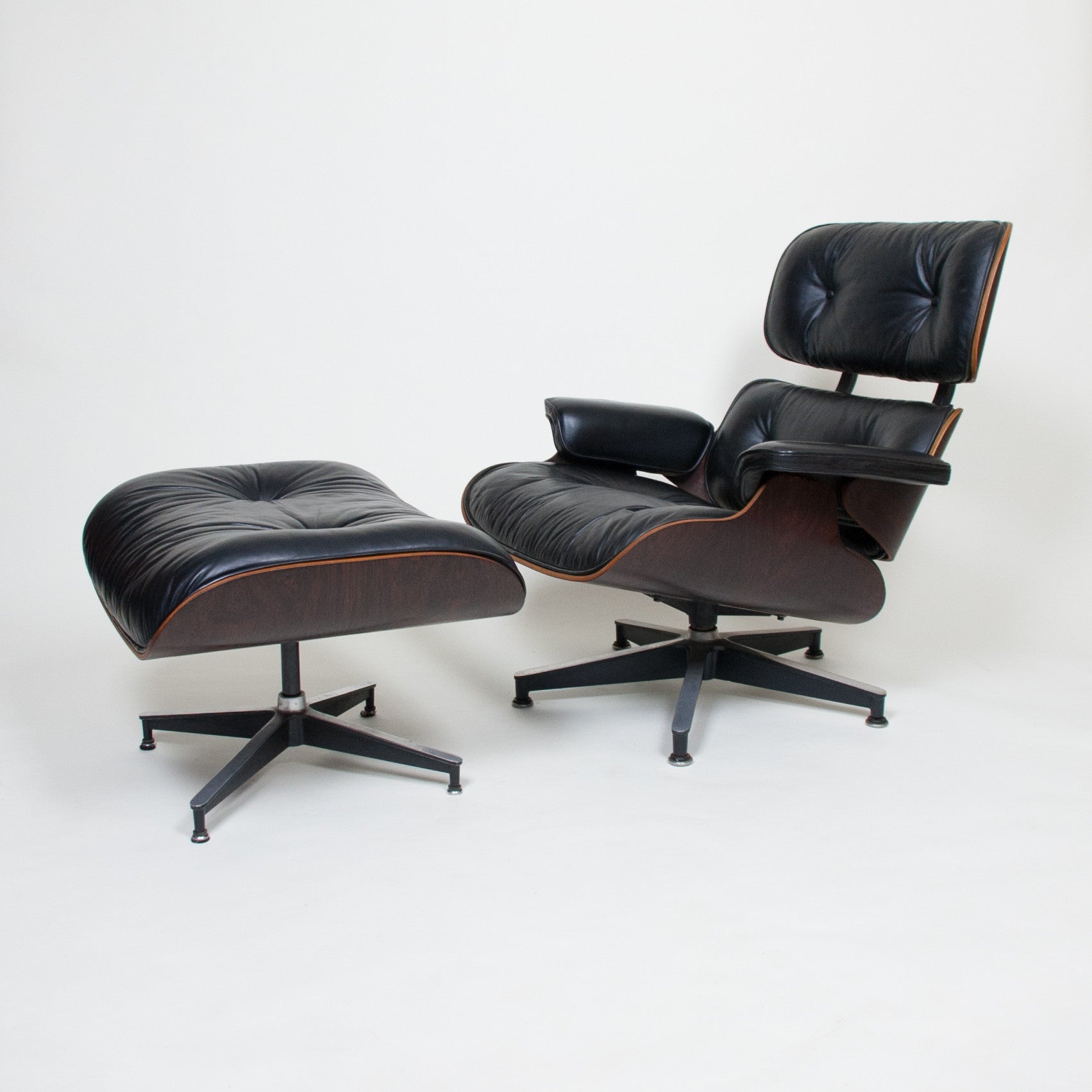 SOLD 1970's Herman Miller Eames Lounge Chair & Ottoman Rosewood 670 671