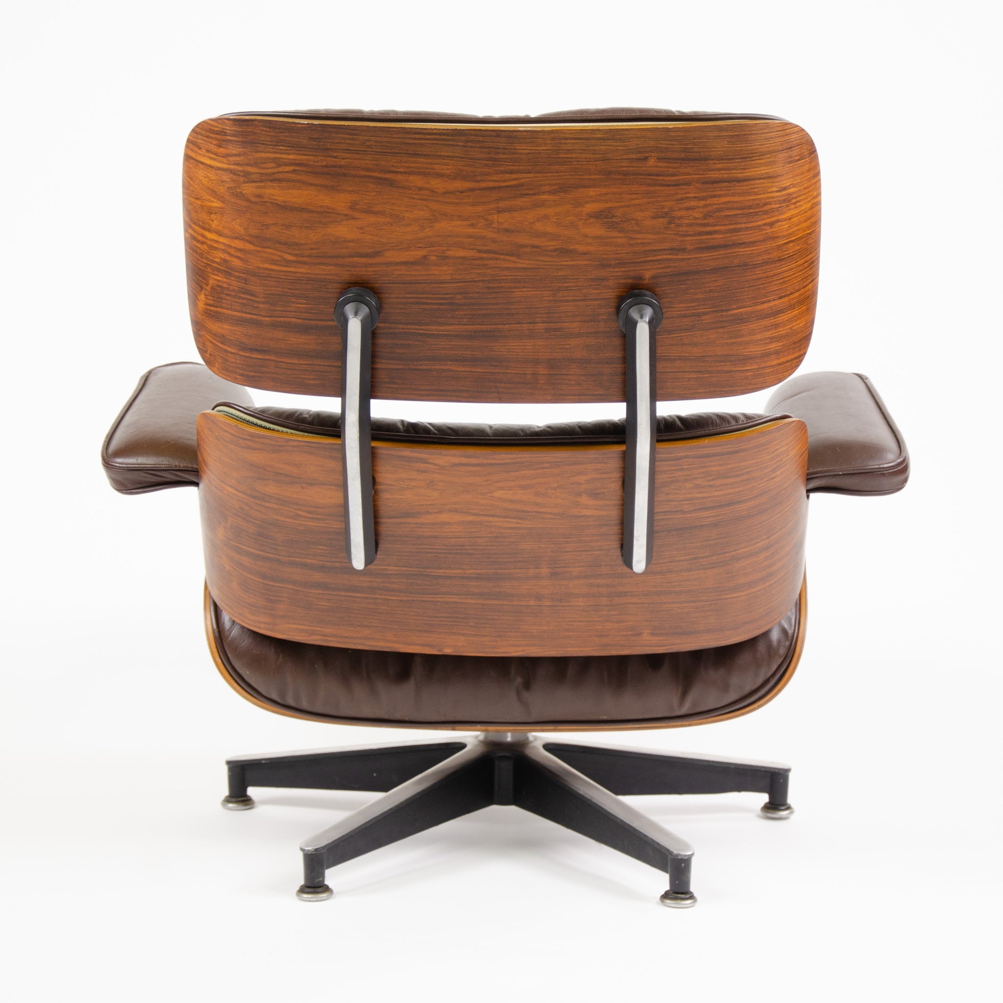 SOLD 1970's Herman Miller Eames Lounge Chair & Ottoman Rosewood 670 671 Brown Leather