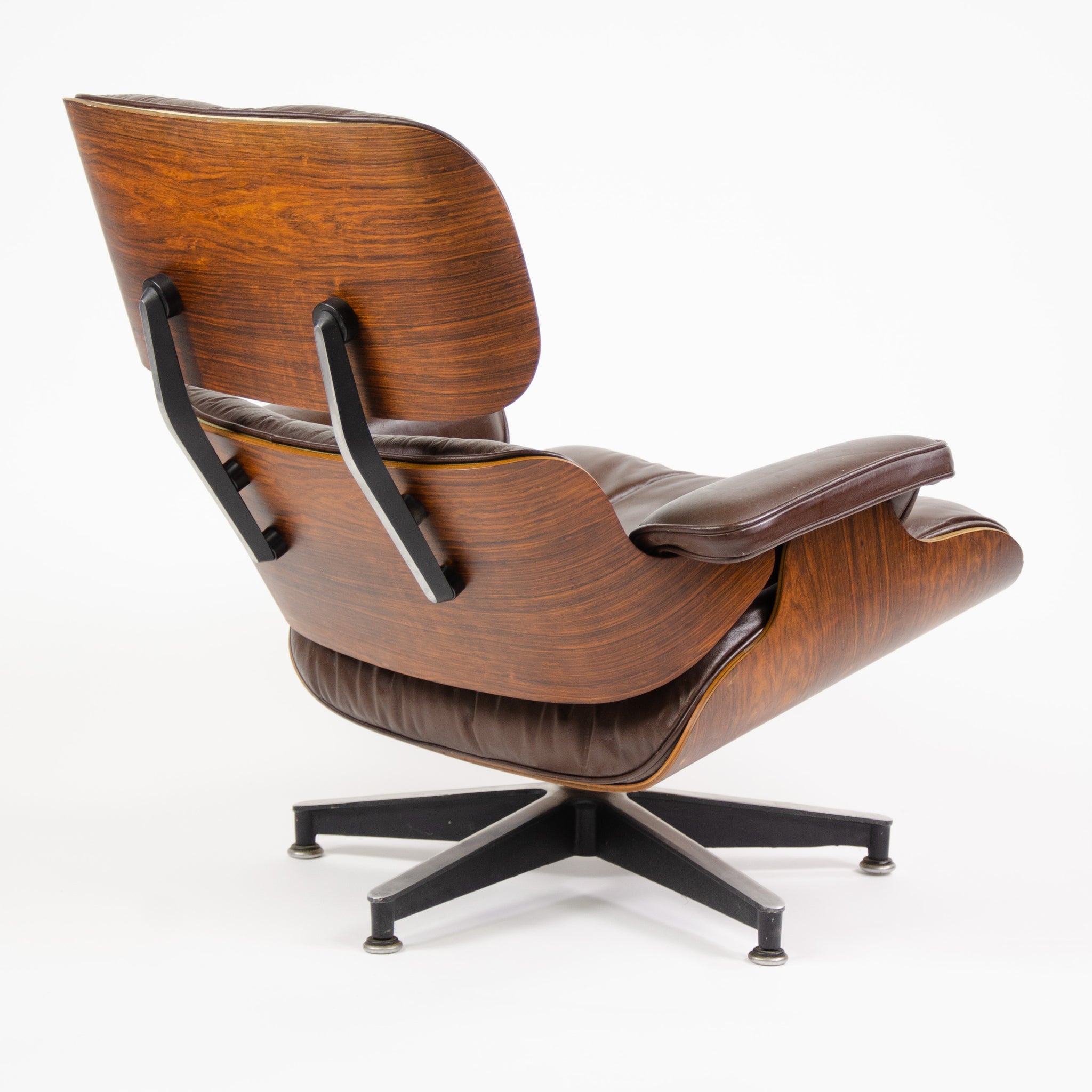 SOLD 1970's Herman Miller Eames Lounge Chair & Ottoman Rosewood 670 671 Brown Leather