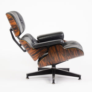 SOLD Herman Miller Eames Lounge Chair & Ottoman Rosewood 670 671 Black Leather 1980's