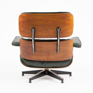 SOLD 1960's Herman Miller Eames Lounge Chair & Ottoman Rosewood 670 671 Green Leather