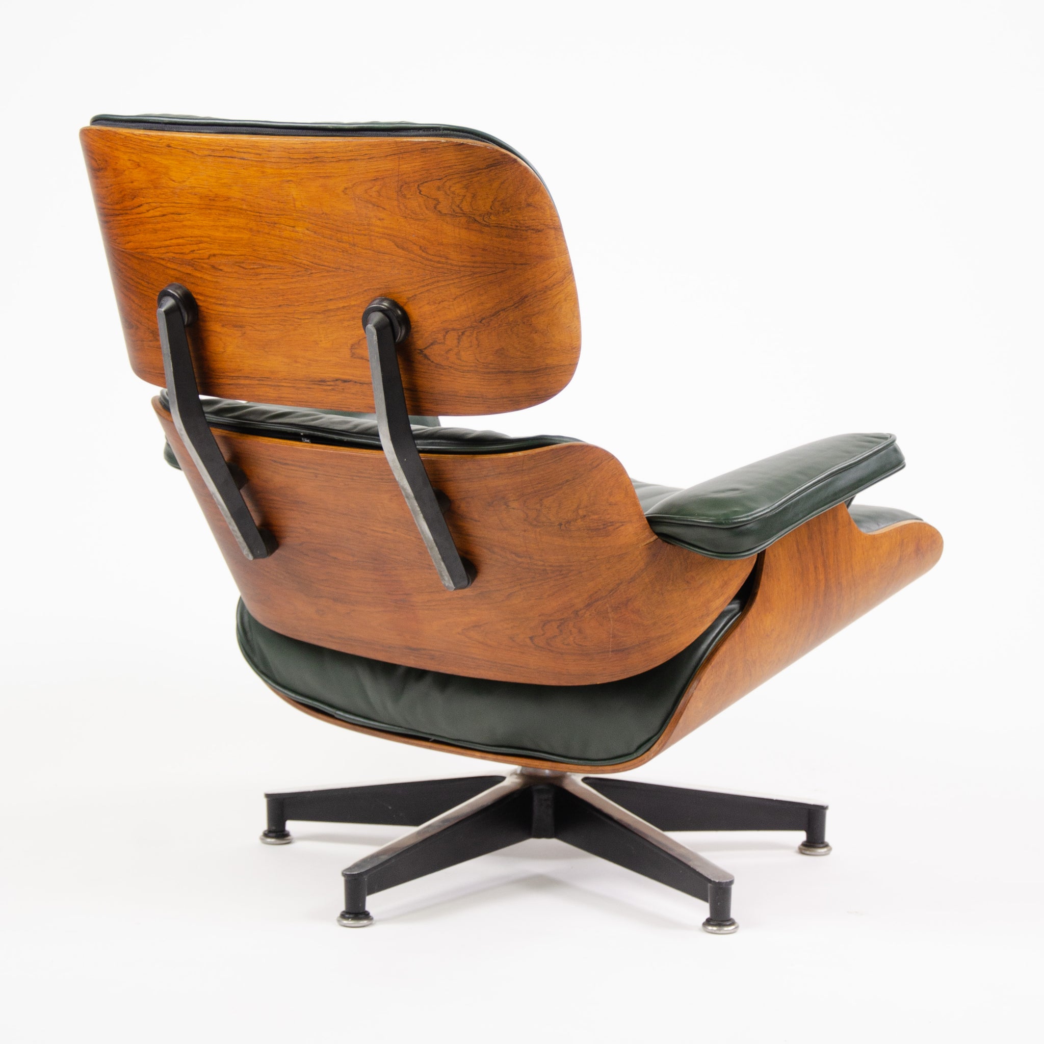 SOLD 1960's Herman Miller Eames Lounge Chair & Ottoman Rosewood 670 671 Green Leather