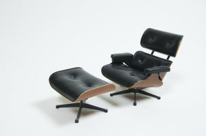 SOLD Vitra Miniature Design Eames Lounge Chair and Ottoman