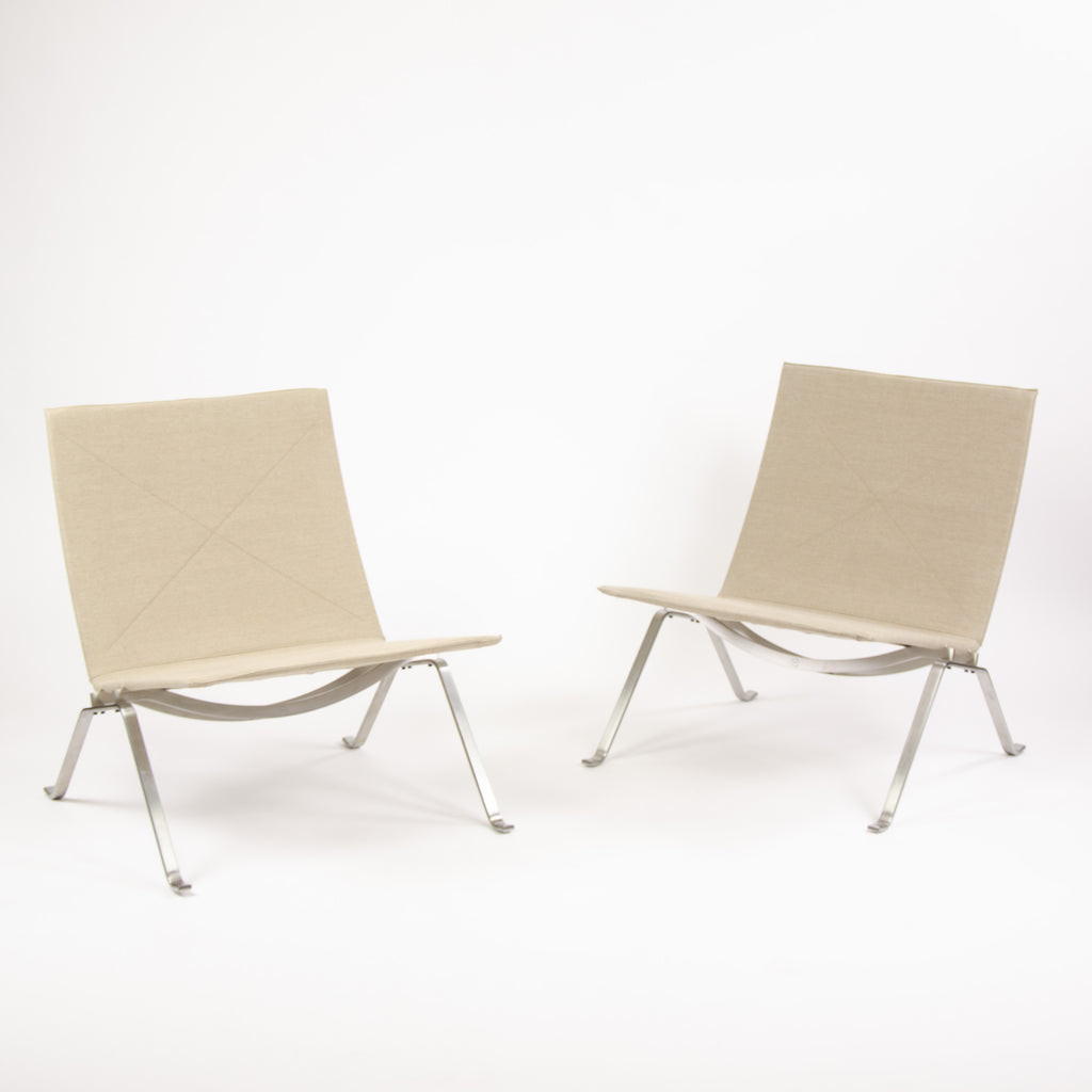SOLD BRAND NEW Fritz Hansen Poul Kjaerholm PK22 Canvas Chair Multiples Available