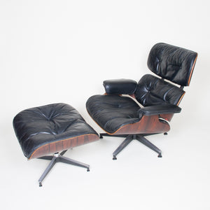 SOLD 1960's Herman Miller Eames Lounge Chair & Ottoman Rosewood 670 671