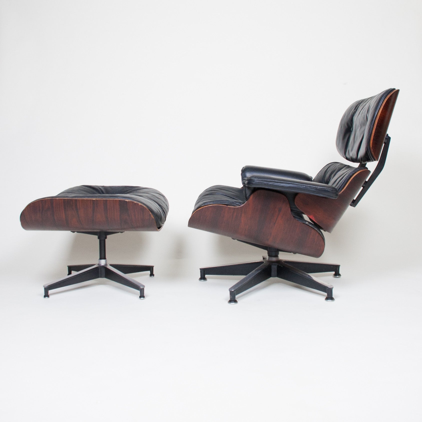 SOLD 1960's Herman Miller Eames Lounge Chair & Ottoman Rosewood 670 671