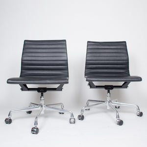 SOLD Eames Herman Miller Low Back Aluminum Group Chairs 2x