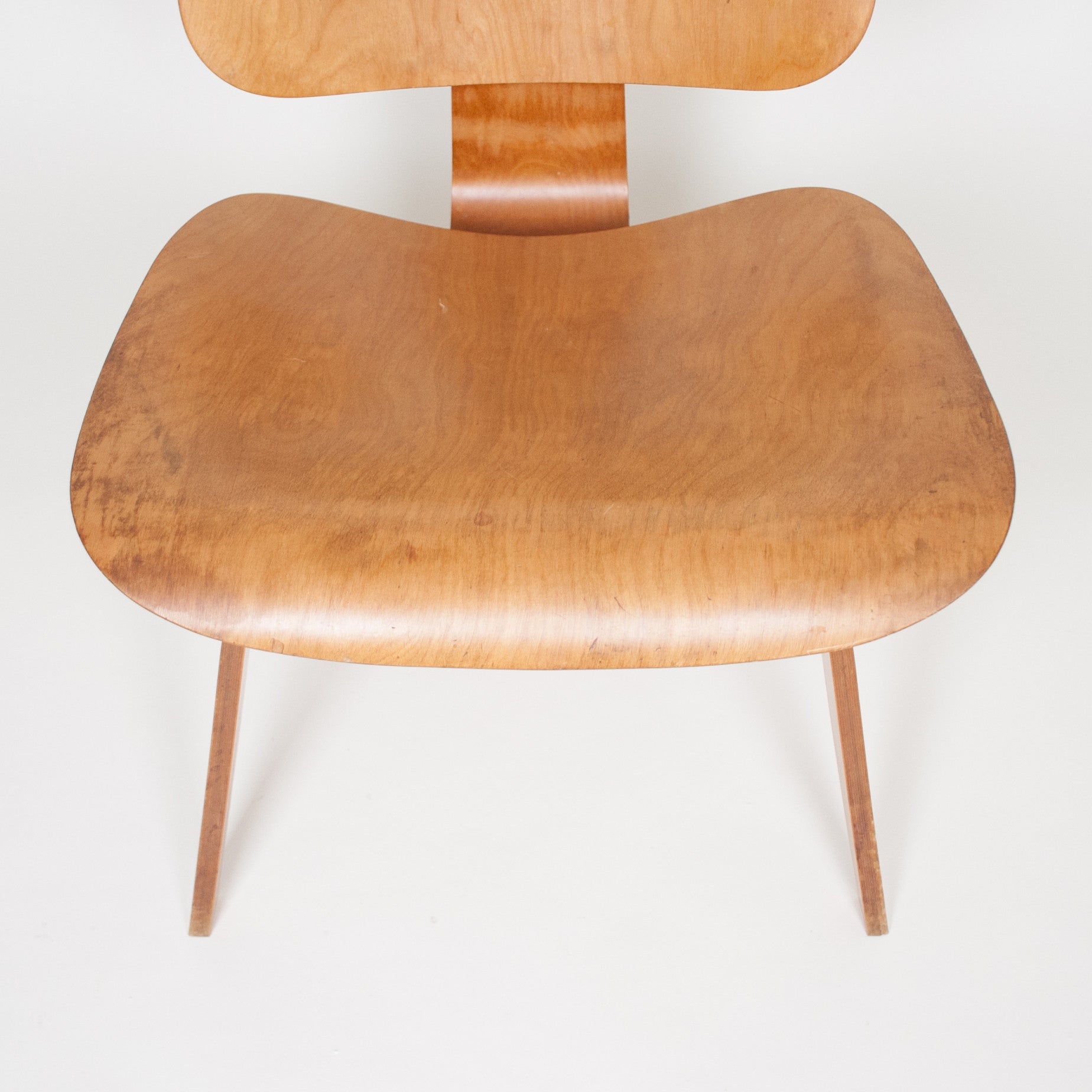 SOLD Eames Evans Herman Miller Early 1947 LCW Plywood Lounge Chair Original Ash 5-2-5