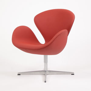SOLD 2010 Arne Jacobsen for Fritz Hansen Denmark Swan Chair Red Upholstery Knoll MINT