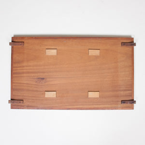 SOLD John Widdicomb Drop Leaf Walnut and Brass Cart