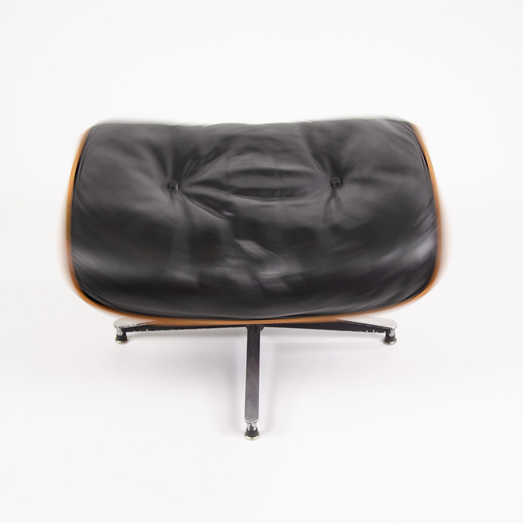 SOLD 1956 Holy Grail Herman Miller Eames Lounge Chair w Swivel Ottoman Boots + 3 Hole