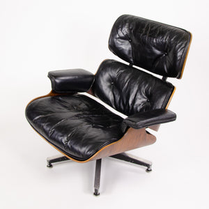 SOLD 1956 Holy Grail Herman Miller Eames Lounge Chair w Swivel Ottoman Boots + 3 Hole