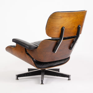 SOLD 1956 Holy Grail Herman Miller Eames Lounge Chair w Swivel Ottoman Boots + 3 Hole