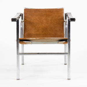 SOLD 1960's Authentic Le Corbusier Cassina LC1 Basculant Lounge Chair Cowhide Marked