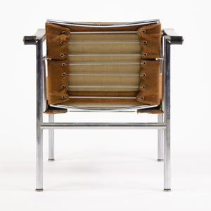 SOLD 1960's Authentic Le Corbusier Cassina LC1 Basculant Lounge Chair Cowhide Marked