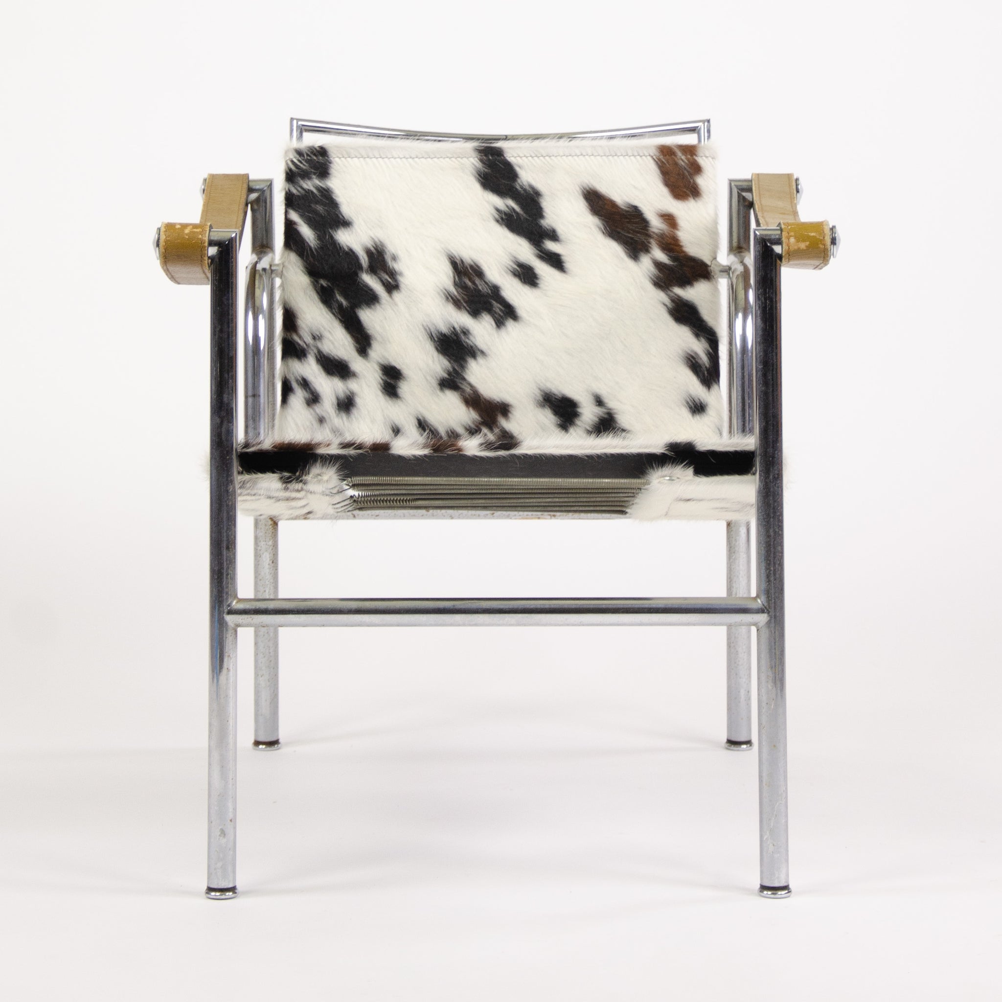 SOLD 1960's Vintage Pair Le Corbusier LC1 Cassina Basculant Chairs Cowhide