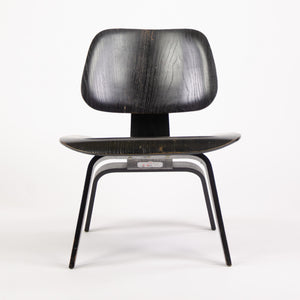 SOLD Eames Evans Herman Miller 1948 LCW Black Aniline Dye Lounge Chair