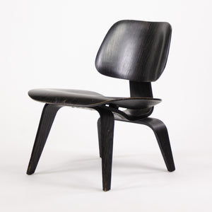 SOLD Eames Evans Herman Miller 1948 LCW Black Aniline Dye Lounge Chair