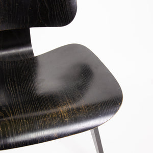 SOLD Eames Evans Herman Miller 1948 LCW Black Aniline Dye Lounge Chair