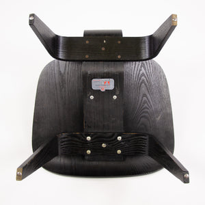 SOLD Eames Evans Herman Miller 1948 LCW Black Aniline Dye Lounge Chair