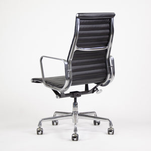 SOLD Herman Miller Eames Leather High Back Executive Aluminum Group Desk Chairs 2 Available