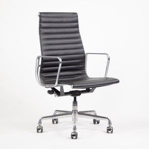 SOLD Herman Miller Eames Leather High Back Executive Aluminum Group Desk Chairs 2 Available