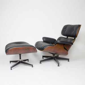 SOLD 1970's Herman Miller Eames Lounge Chair & Ottoman Rosewood 670 671 New Cushions