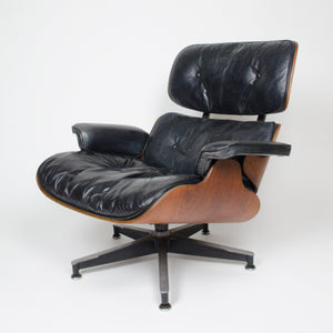 SOLD 1960's Herman Miller Eames Lounge Chair & Ottoman Rosewood 670 671