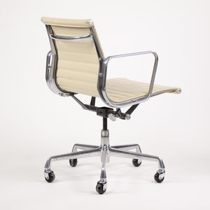 SOLD Herman Miller Eames Aluminum Group Executive Low Back Chair Ivory Leather 2000's