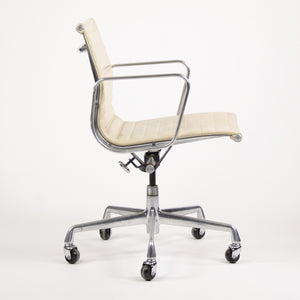 SOLD Herman Miller Eames Aluminum Group Executive Low Back Chair Ivory Leather 2000's