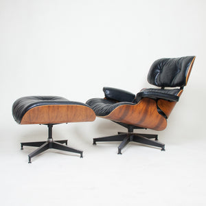 SOLD 1970's Herman Miller Eames Lounge Chair & Ottoman Rosewood 670 671