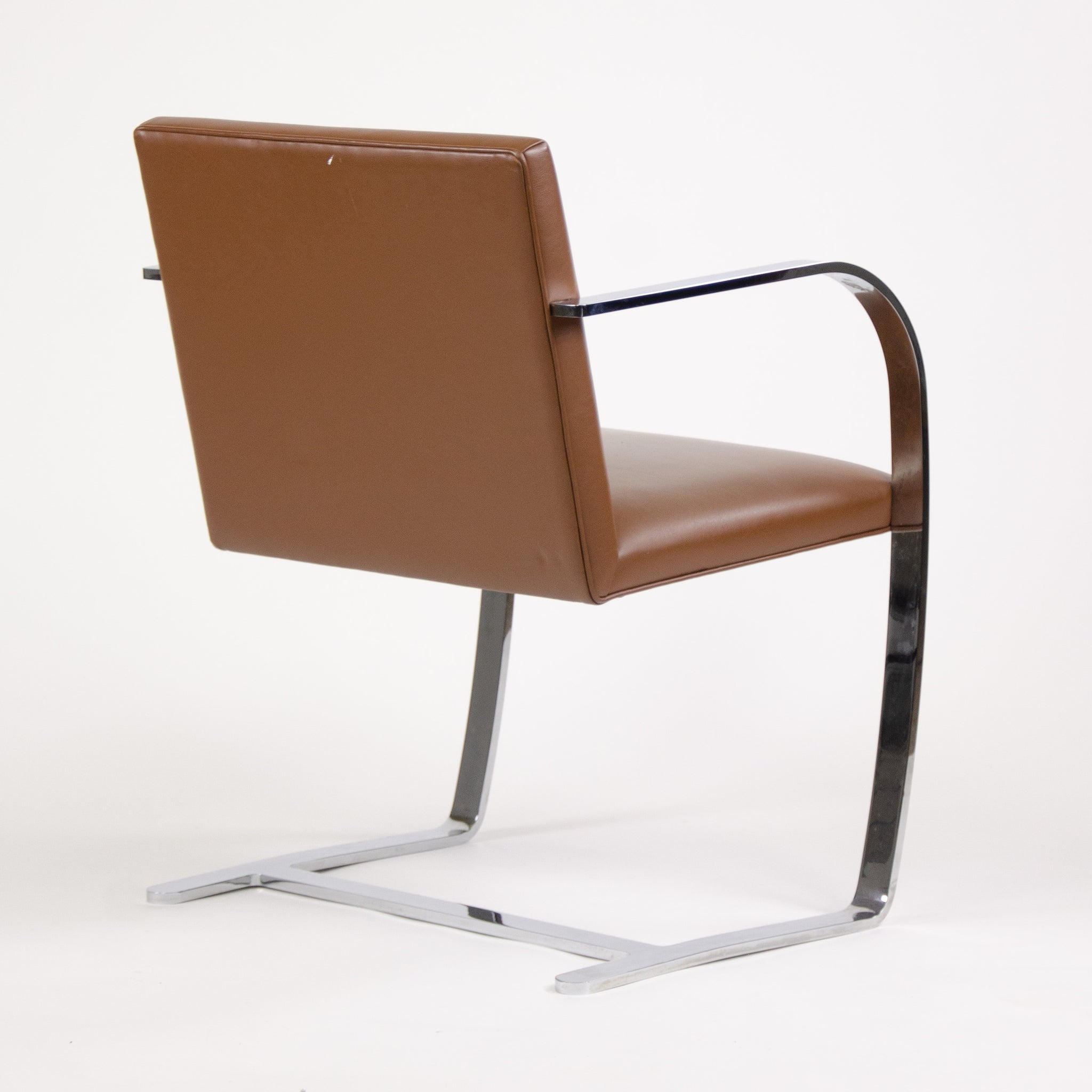 SOLD Knoll Mies Van Der Rohe Brno Chairs Brown Leather 3x Available