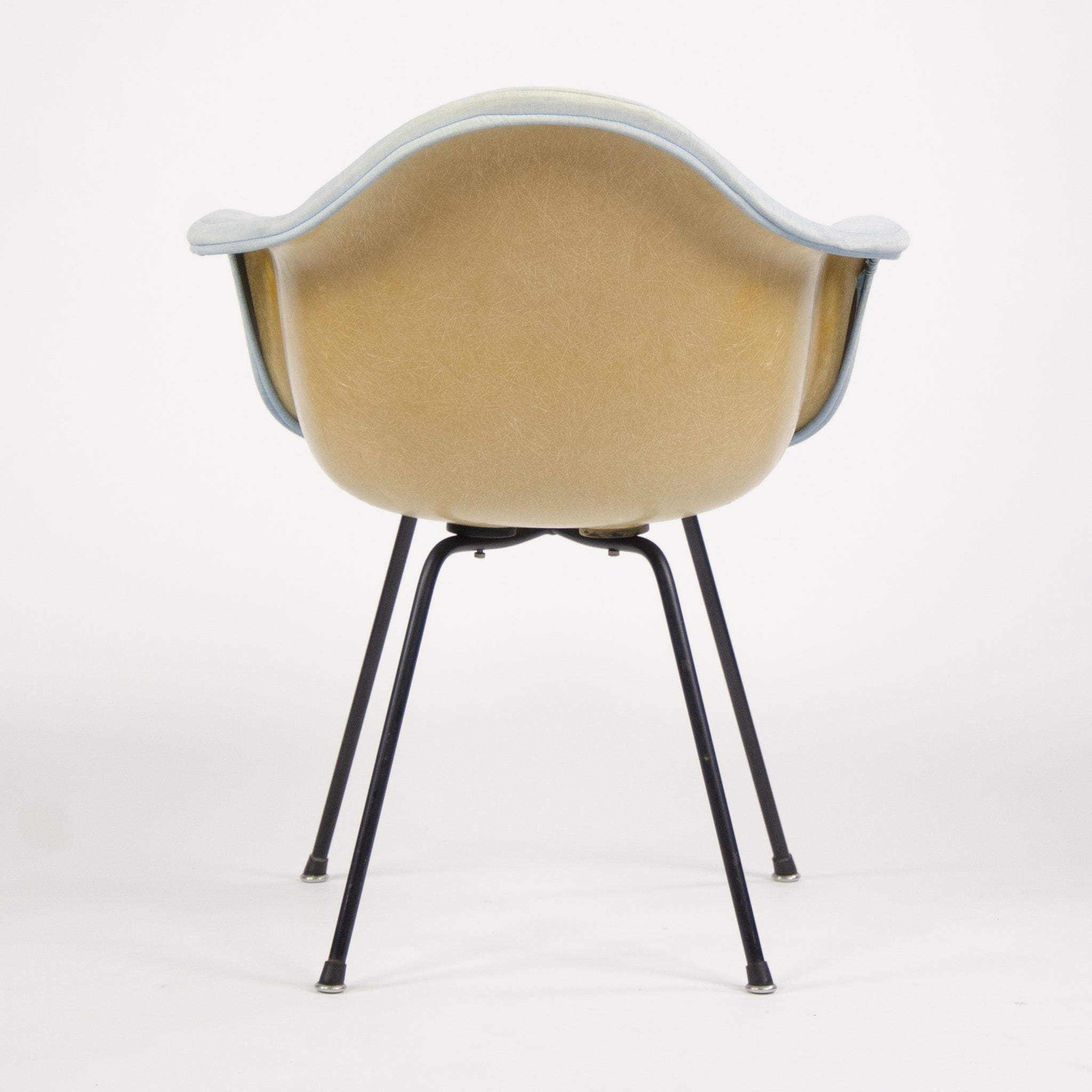 SOLD Eames Herman Miller 1953 Butterscotch Fiberglass Arm Shell Chair DAX-1 Zenith