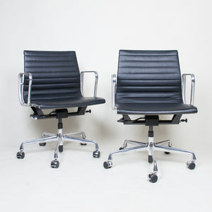 SOLD Eames Herman Miller Low Back Aluminum Group Chairs 2 Available