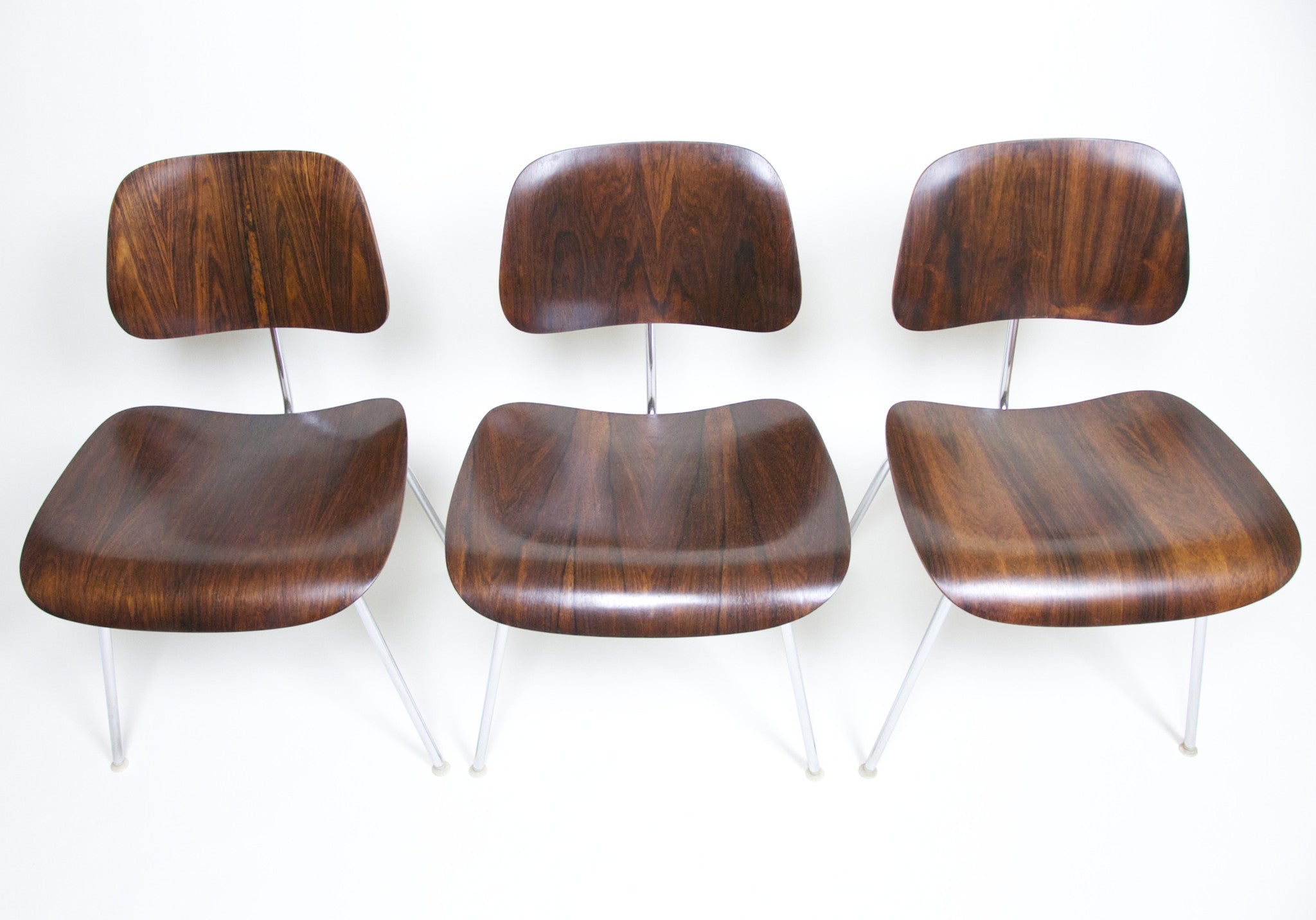 SOLD Eames Herman Miller Rosewood DCM's Dining Chairs Original Set Of Six